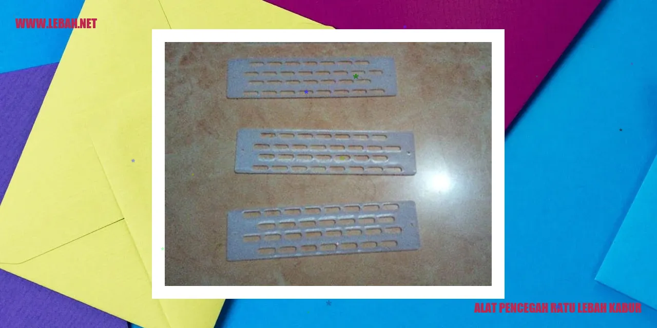 Alat Pencegah Ratu Lebah Kabur