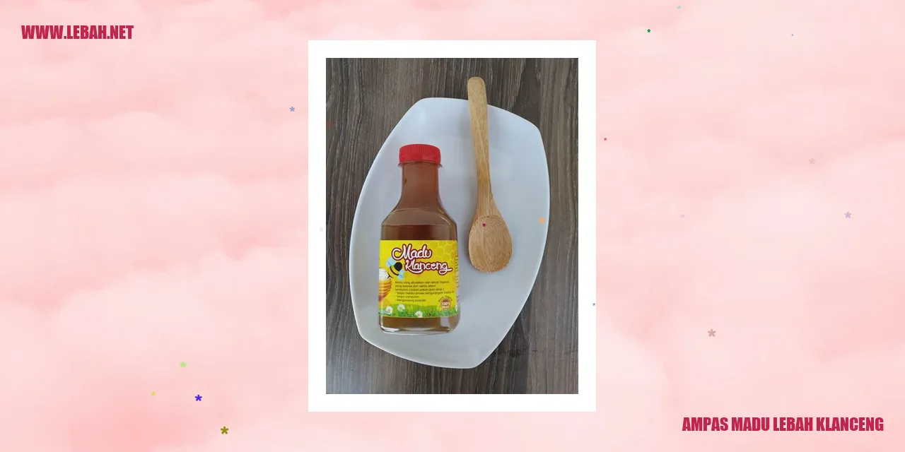 Ampas Madu Lebah Klanceng