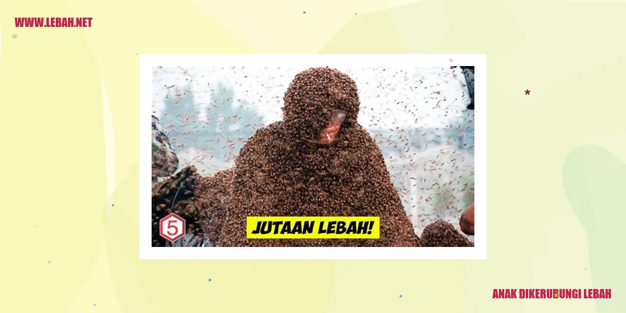Anak Dikerubungi Lebah