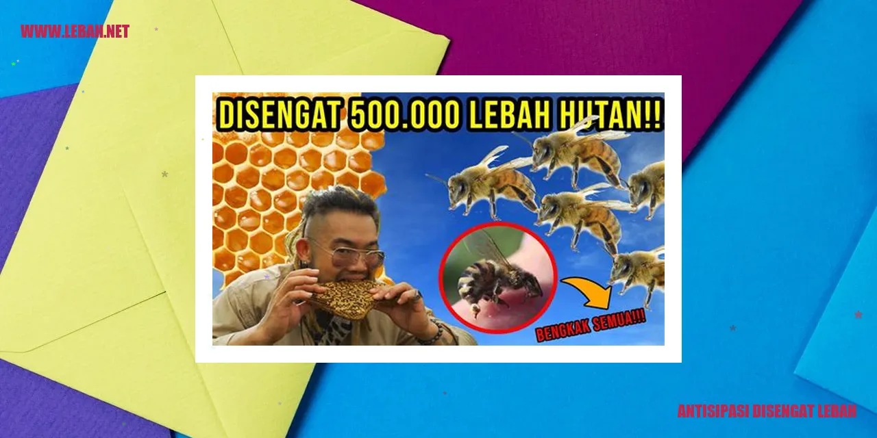 antisipasi disengat lebah