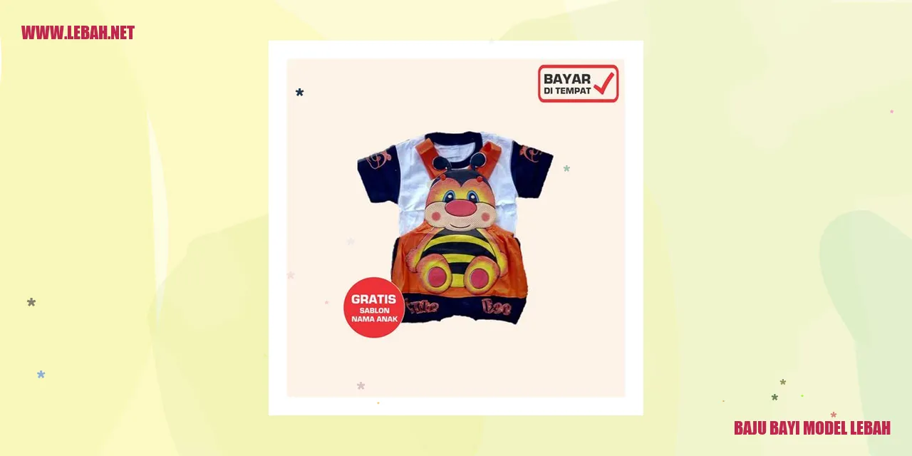 baju bayi model lebah