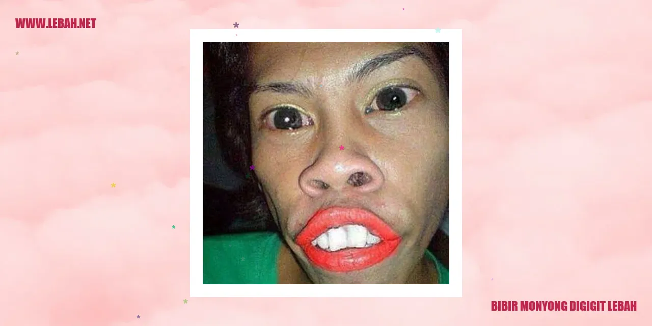 bibir monyong digigit lebah