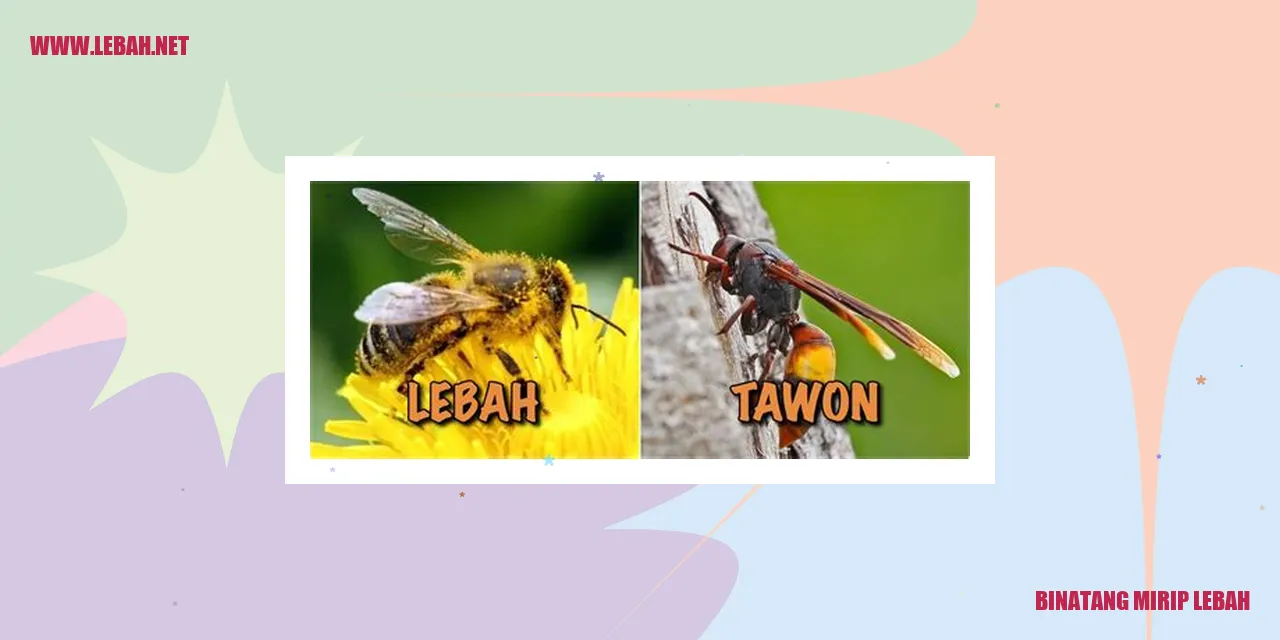 Binatang Mirip Lebah
