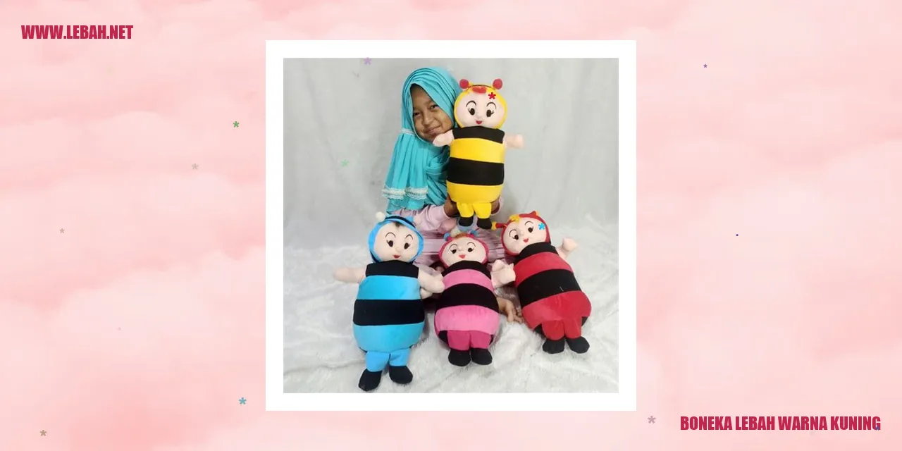 Boneka Lebah Warna Kuning