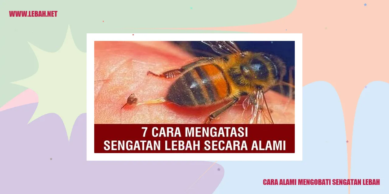 cara alami mengobati sengatan lebah