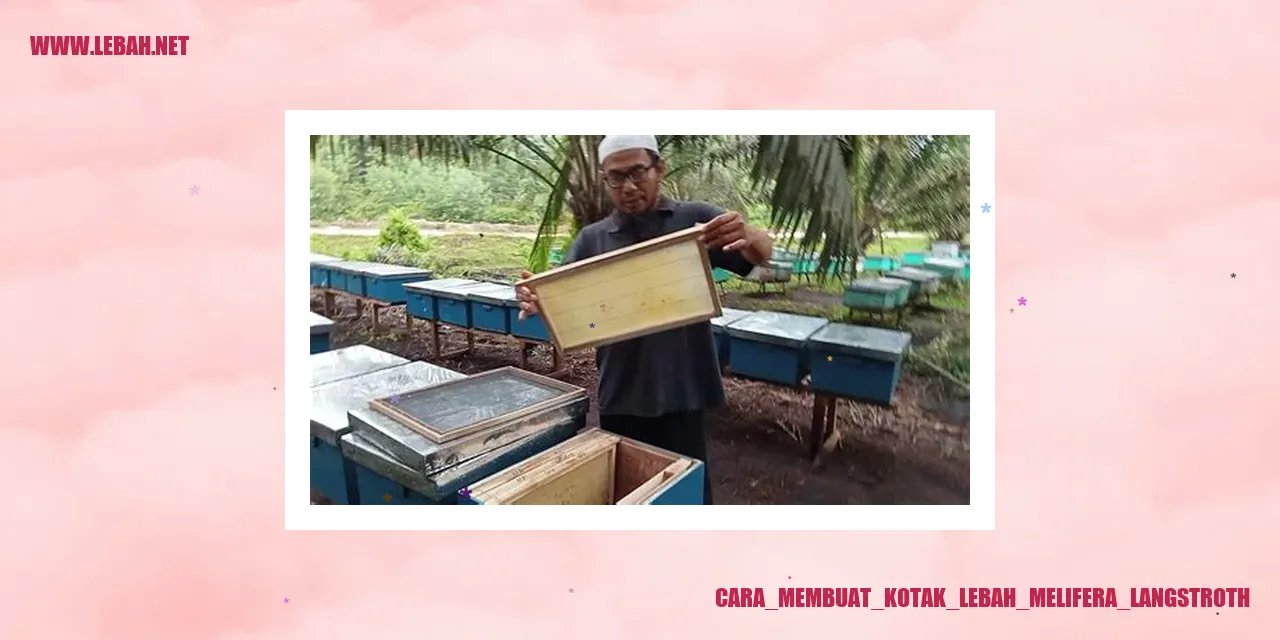 Cara Membuat Kotak Lebah Melifera Langstroth
