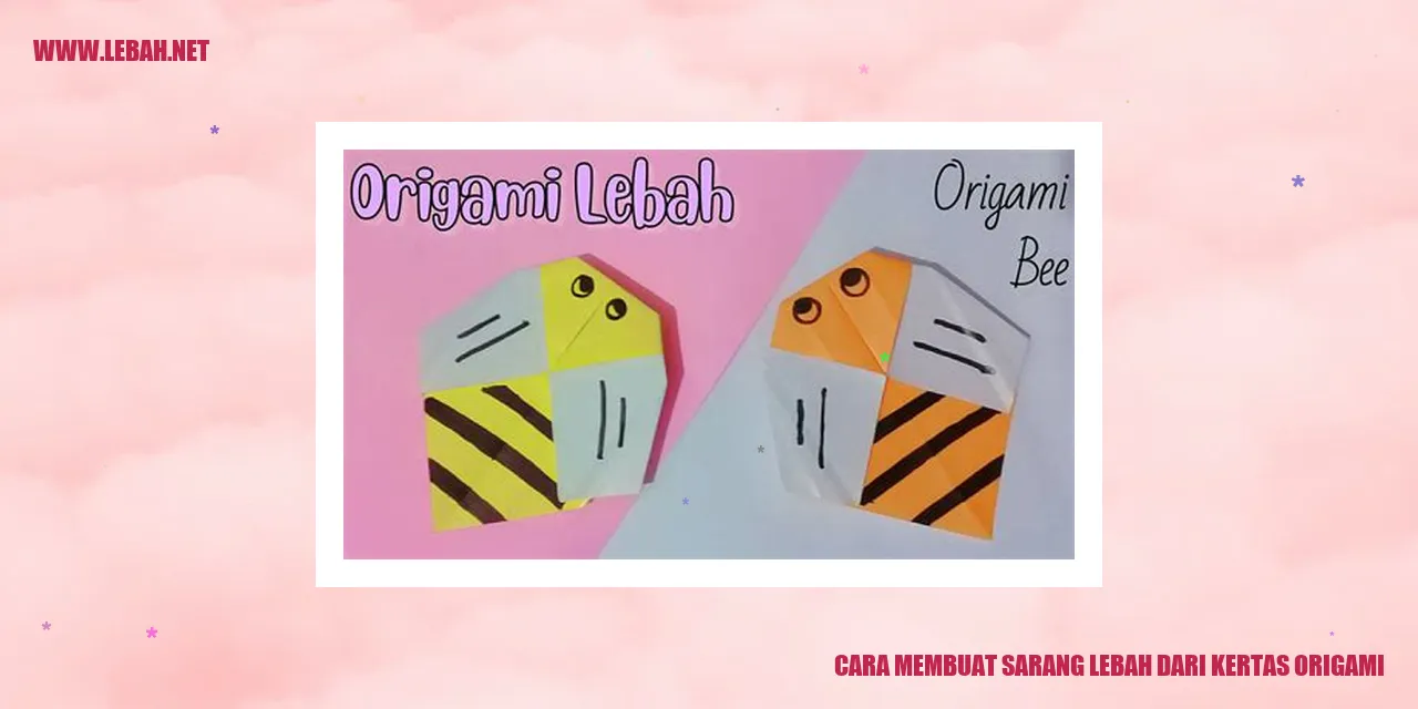 cara membuat sarang lebah dari kertas origami