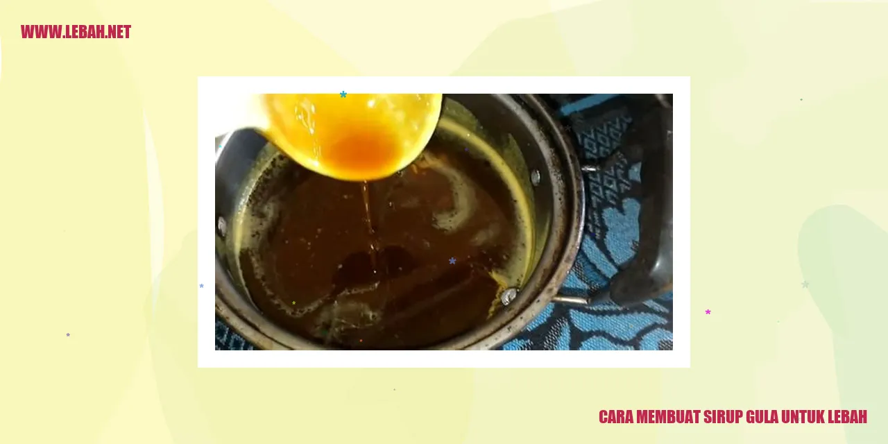 Gambar Sirup Gula untuk Lebah