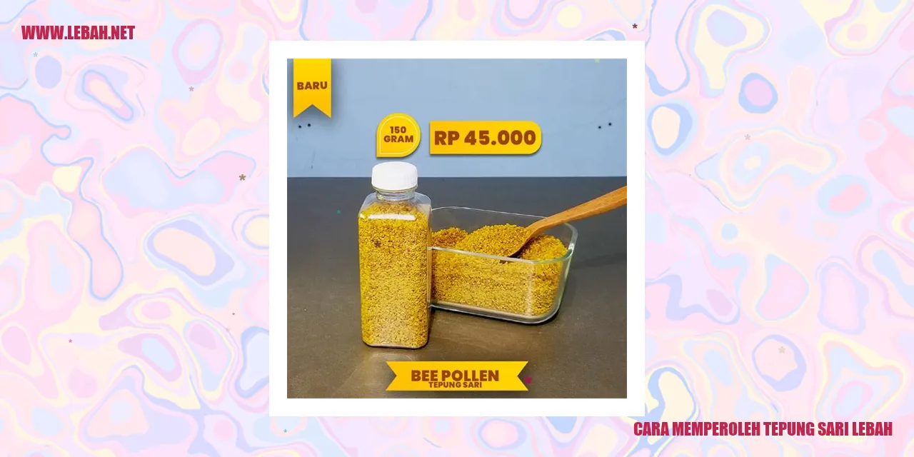 cara memperoleh tepung sari lebah