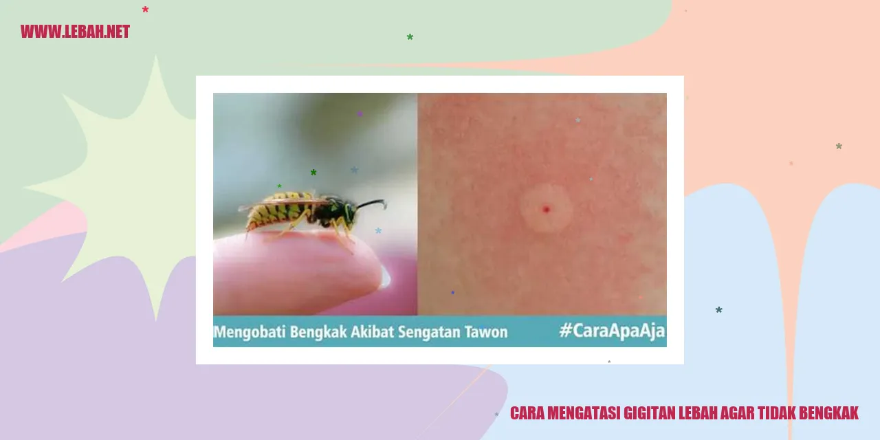 cara mengatasi gigitan lebah agar tidak bengkak