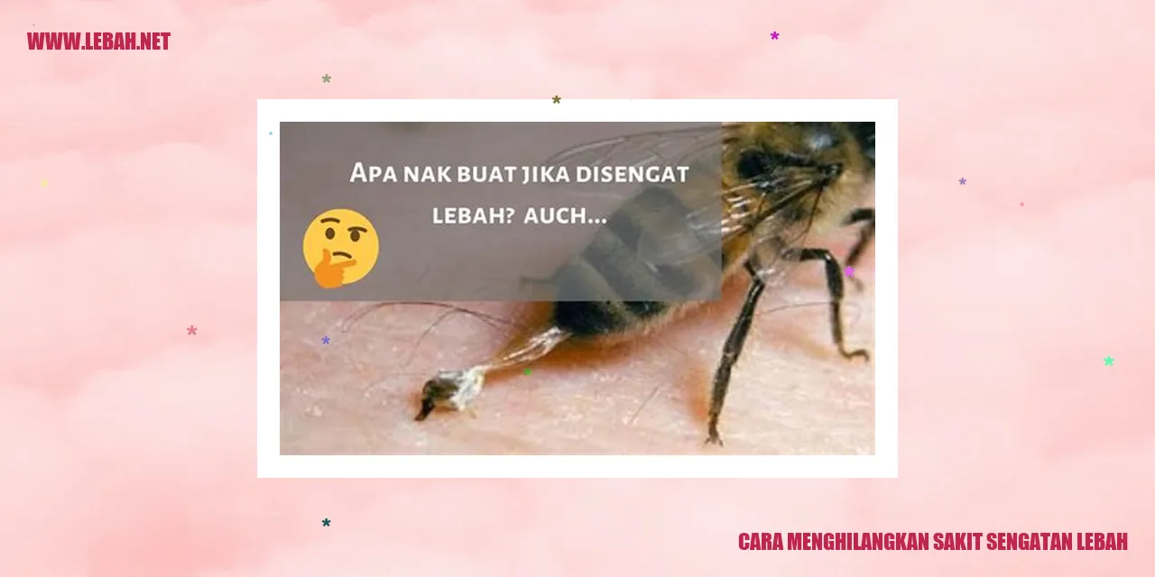 Cara Menghilangkan Sakit Sengatan Lebah