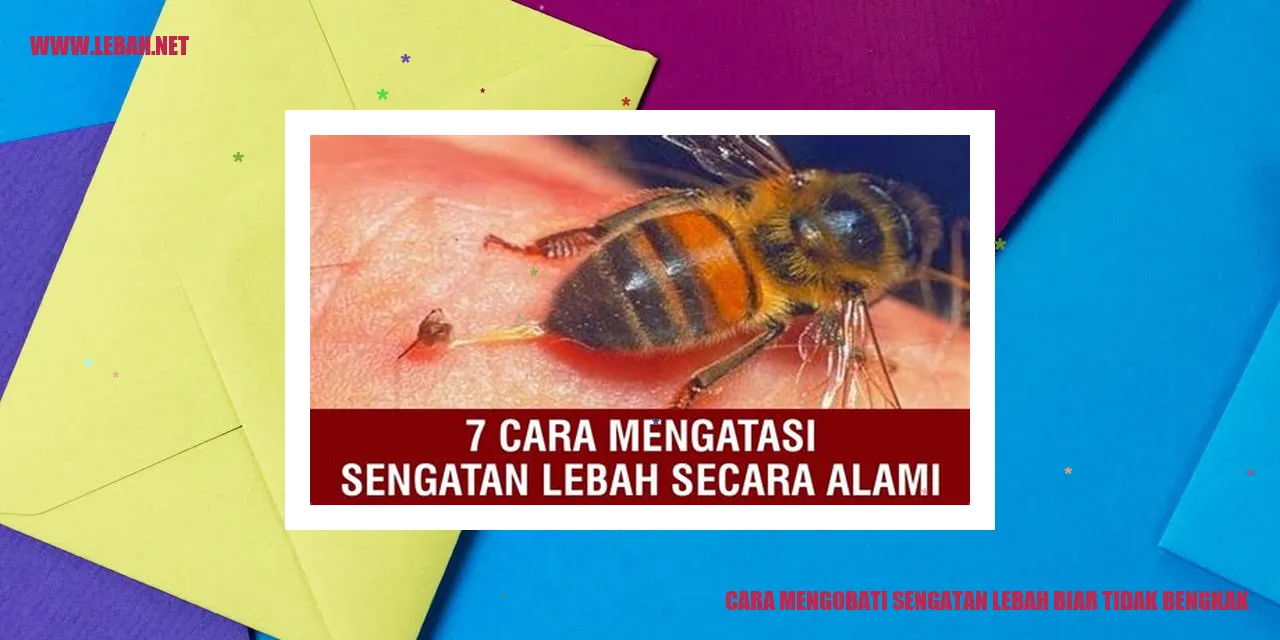 mengeluarkan sengat lebah