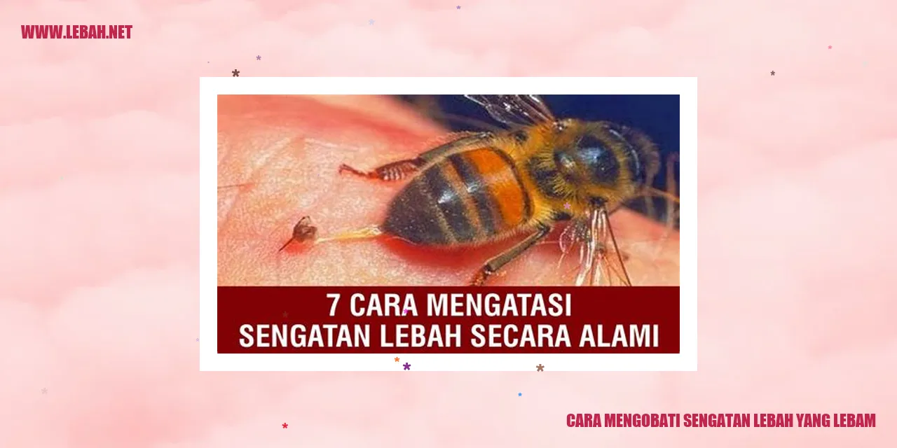 Cara Mengobati Sengatan Lebah yang Lebam