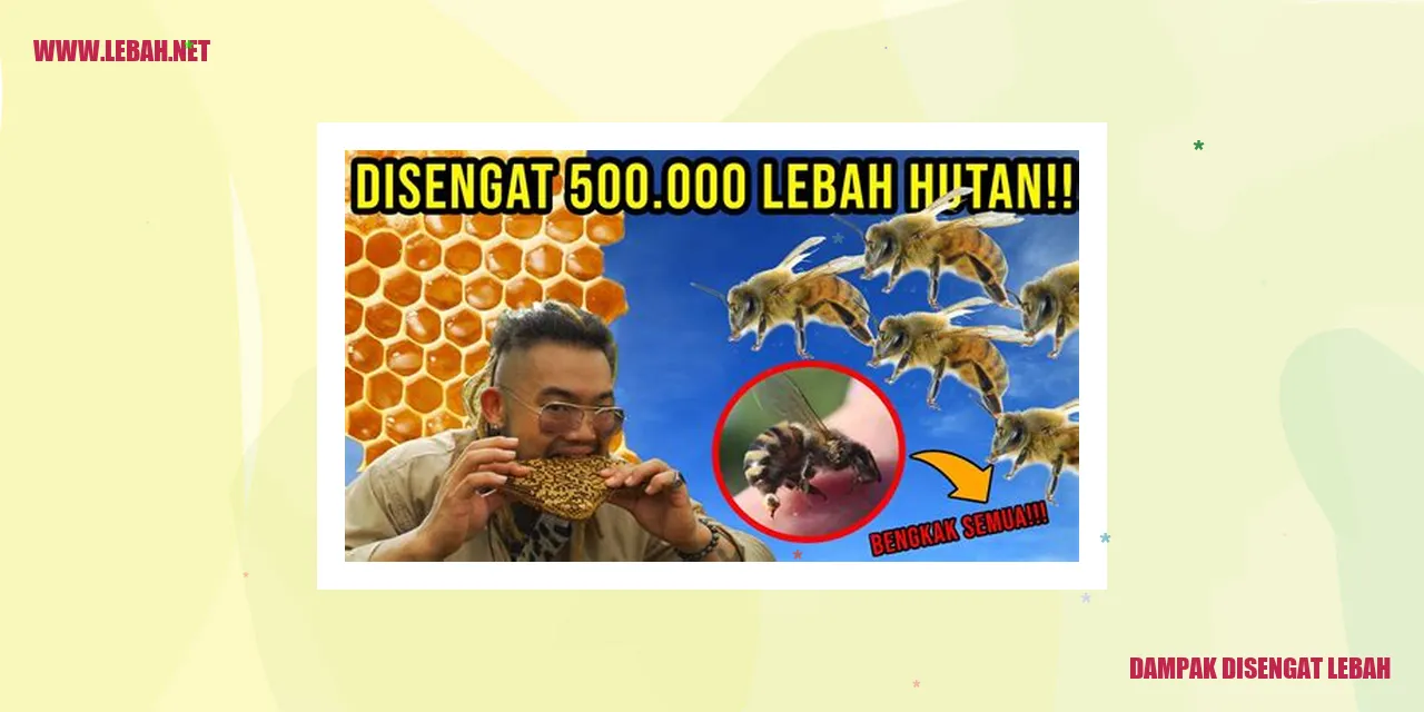 Dampak Disengat Lebah