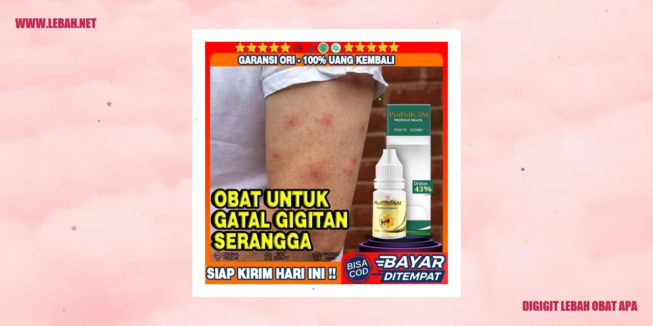 digigit lebah obat apa