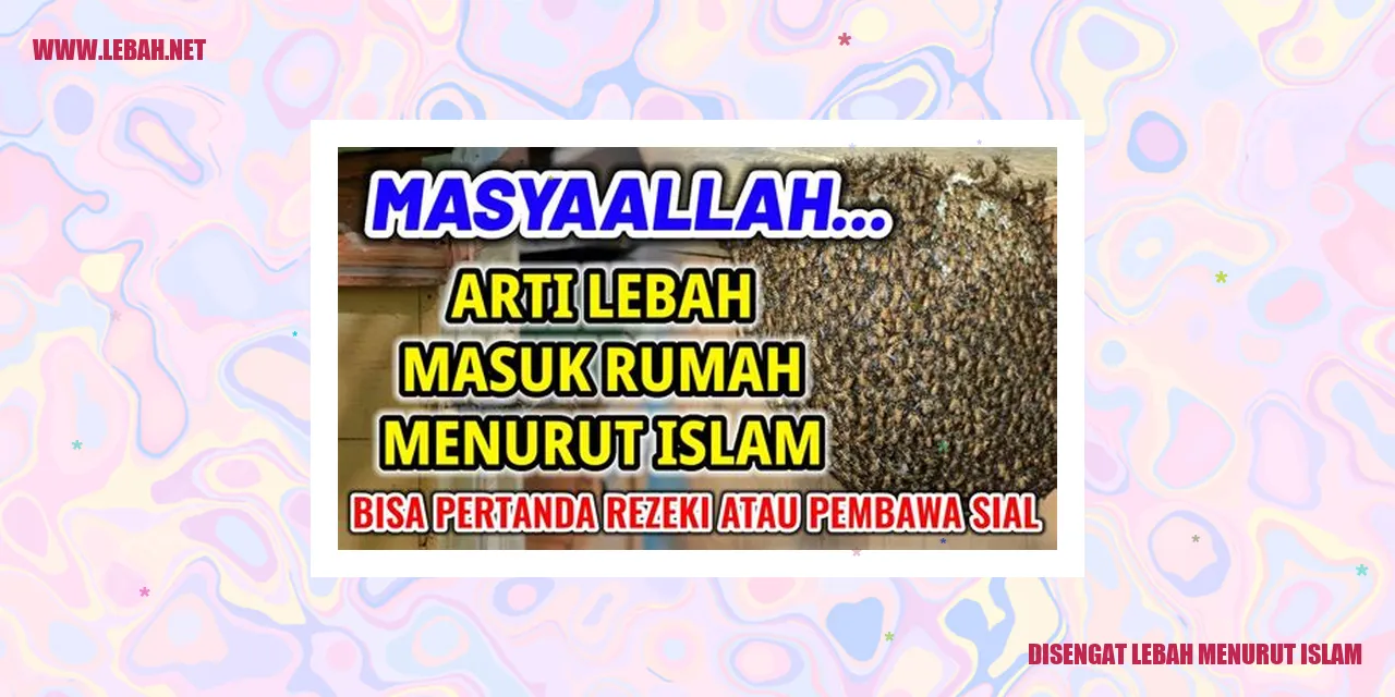 Gambar Disengat Lebah Menurut Islam