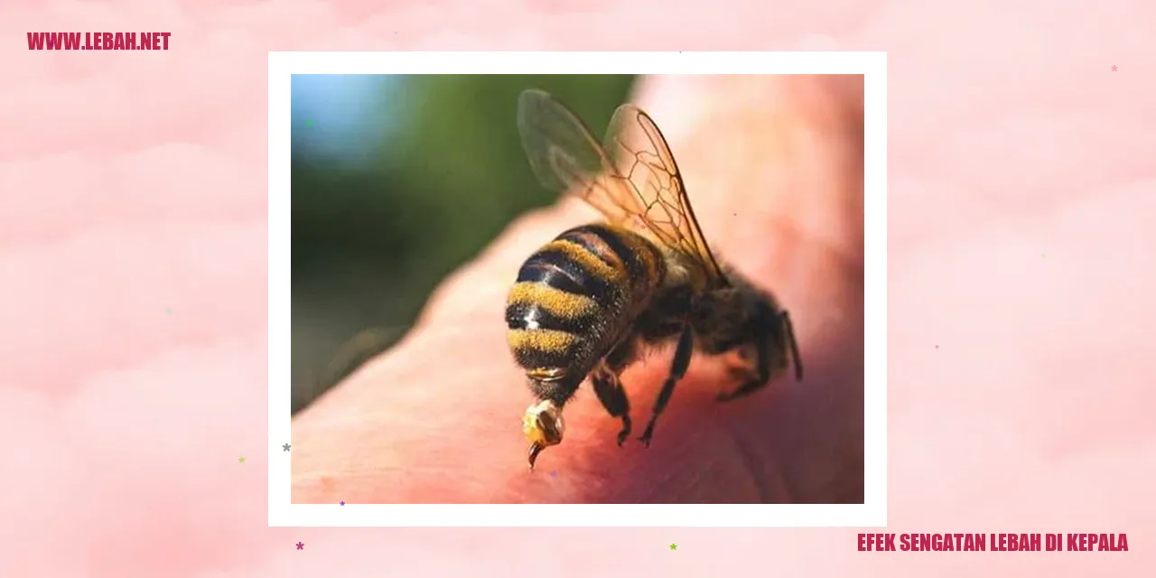 efek sengatan lebah di kepala