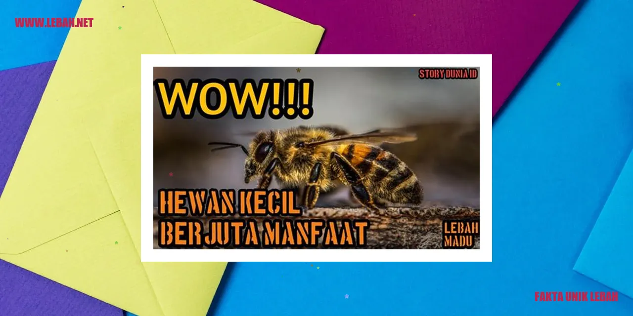 fakta unik lebah