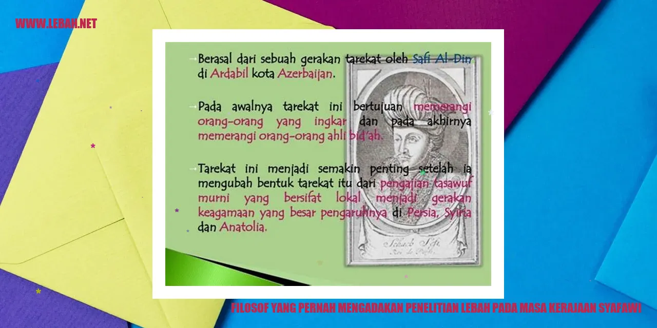 Penelitian Lebah pada Masa Kerajaan Syafawi