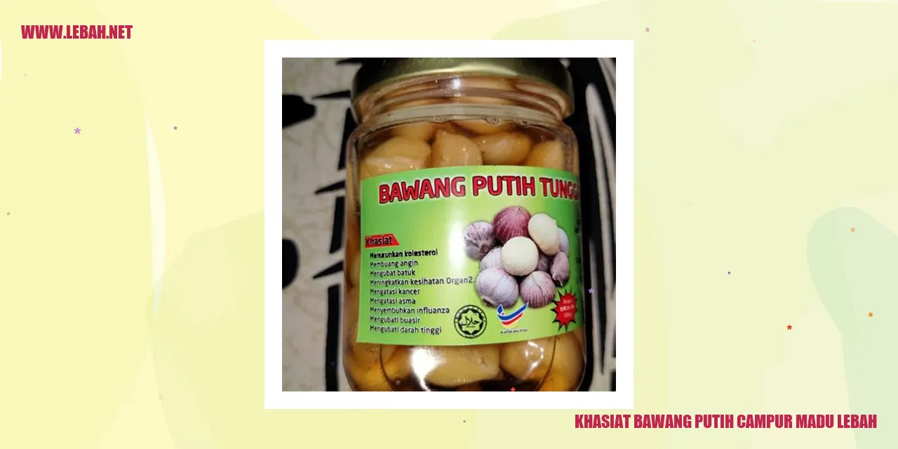 Khasiat Bawang Putih Campur Madu Lebah