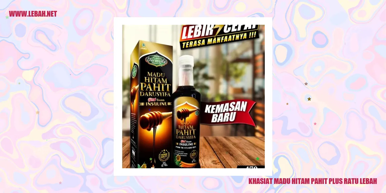 khasiat madu hitam pahit plus ratu lebah