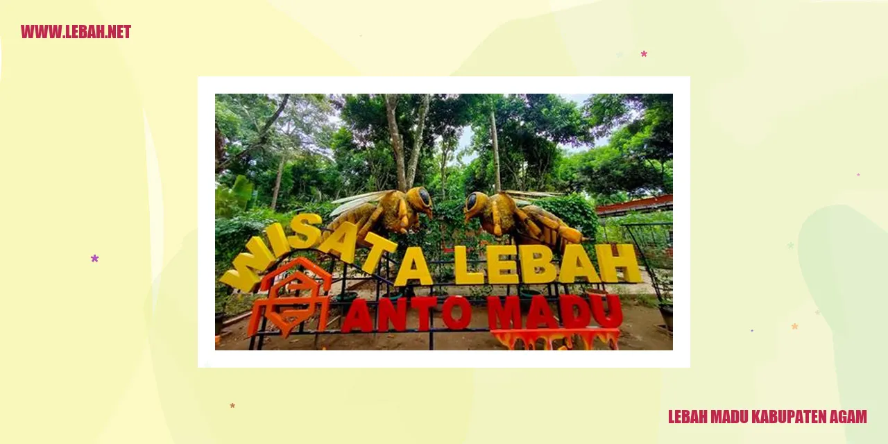 Lebah Madu Kabupaten Agam