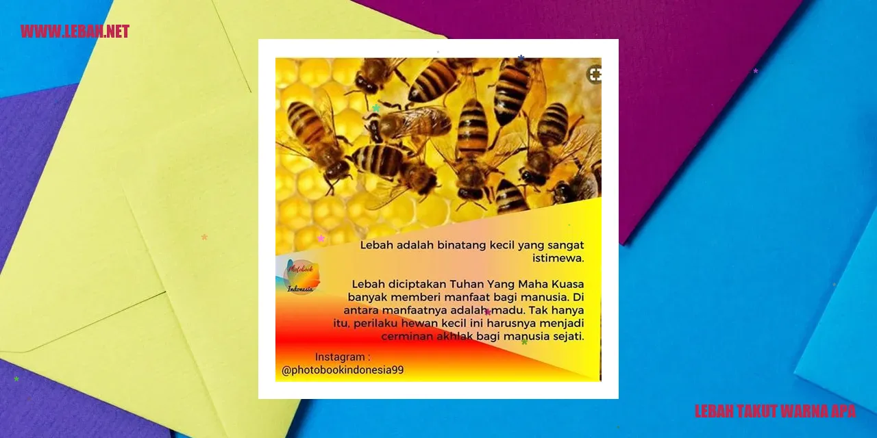 lebah berwarna cerah