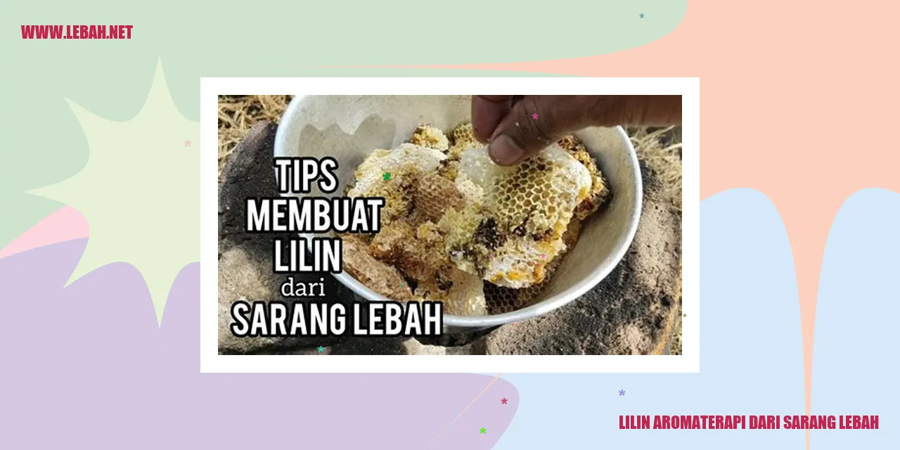lilin aromaterapi dari sarang lebah