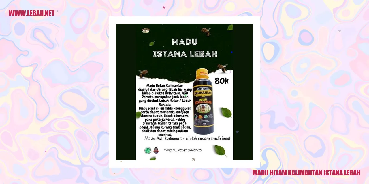 madu hitam kalimantan istana lebah