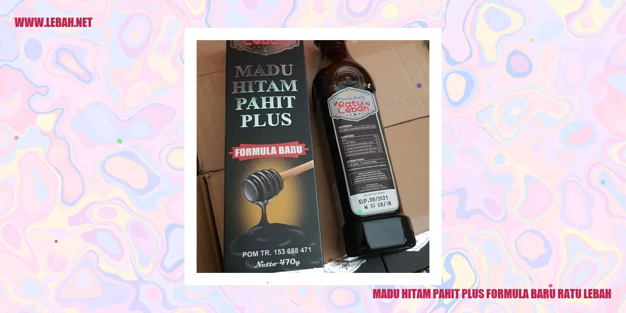 Madu Hitam Pahit Plus Formula Baru Ratu Lebah
