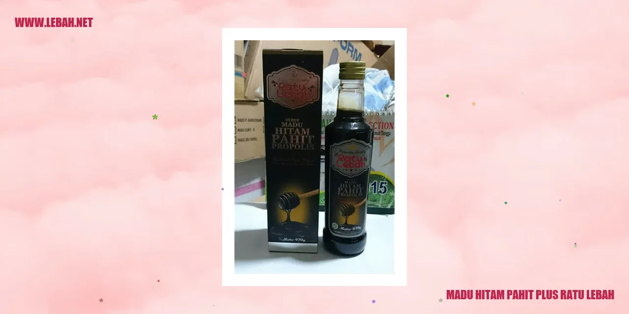 Madu Hitam Pahit Plus Ratu Lebah