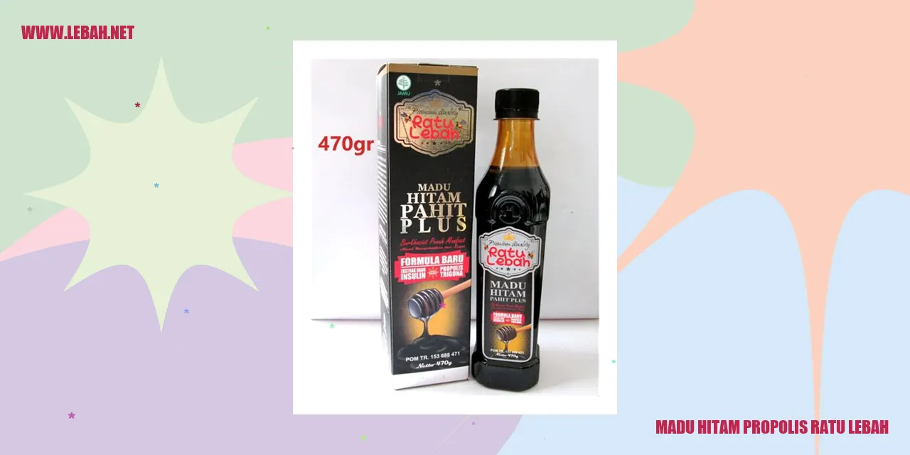 Madu Hitam Propolis Ratu Lebah