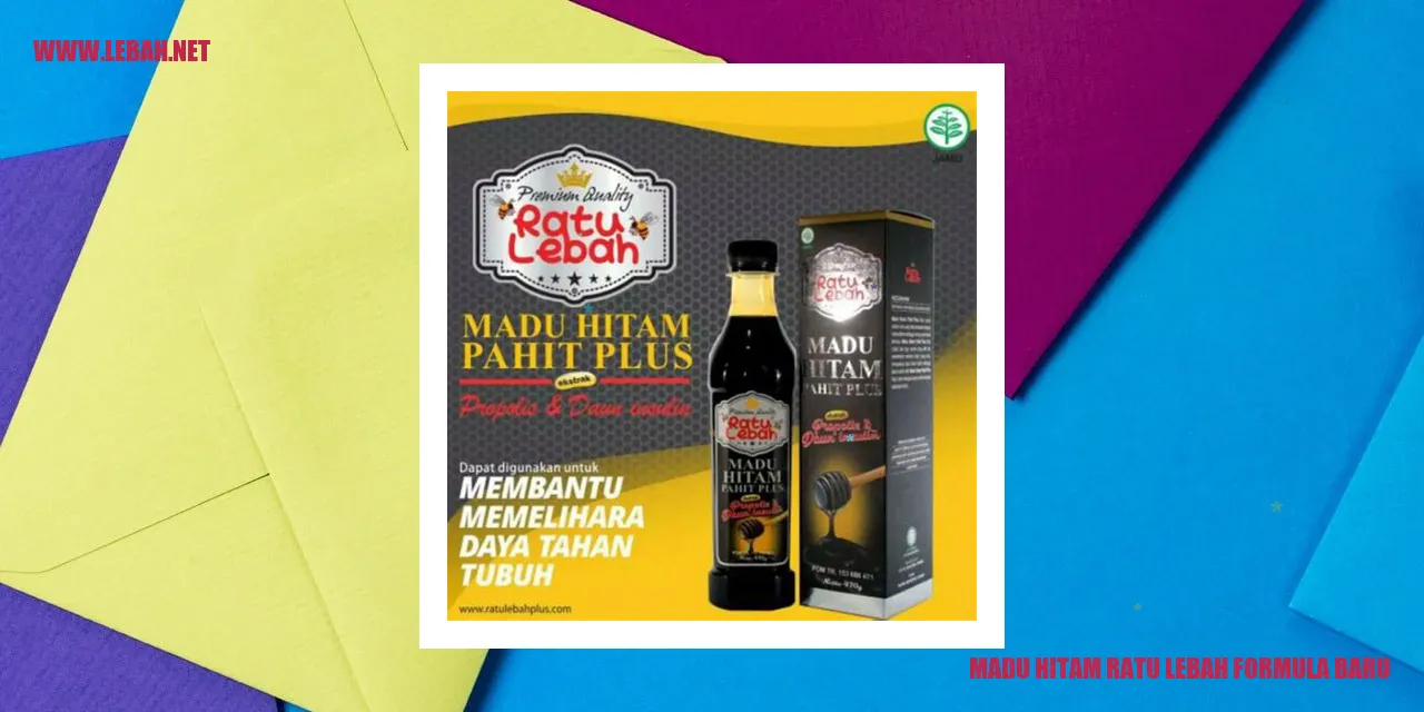 Madu Hitam Ratu Lebah Formula Baru