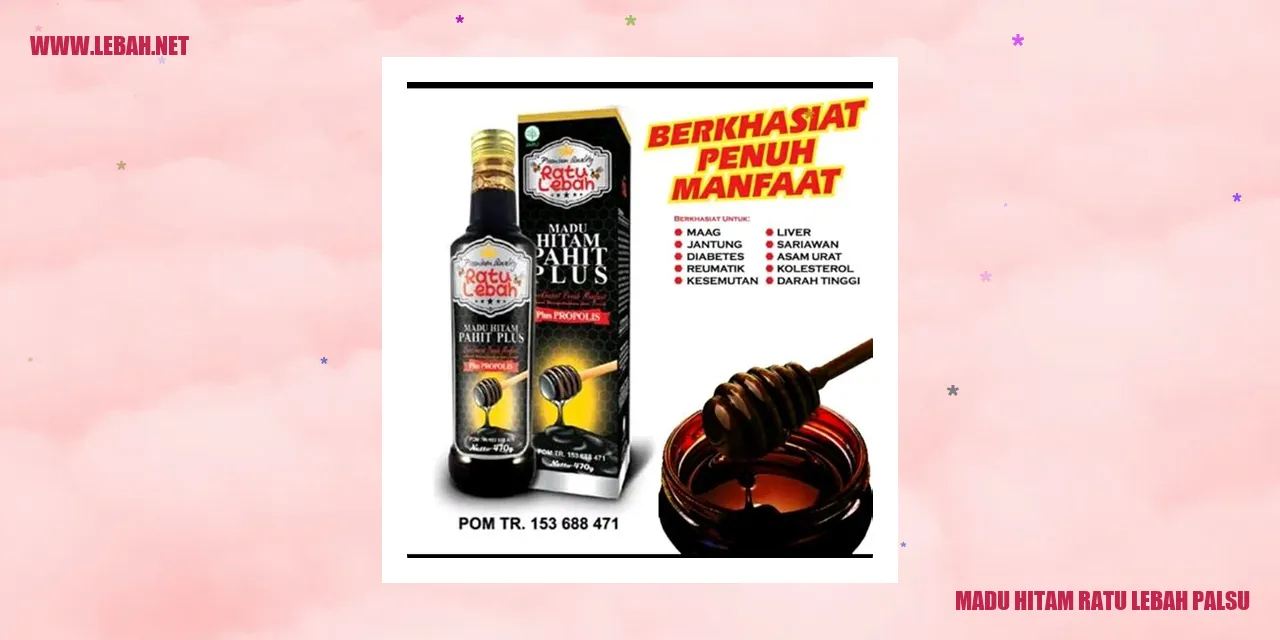 Madu Hitam Ratu Lebah Palsu