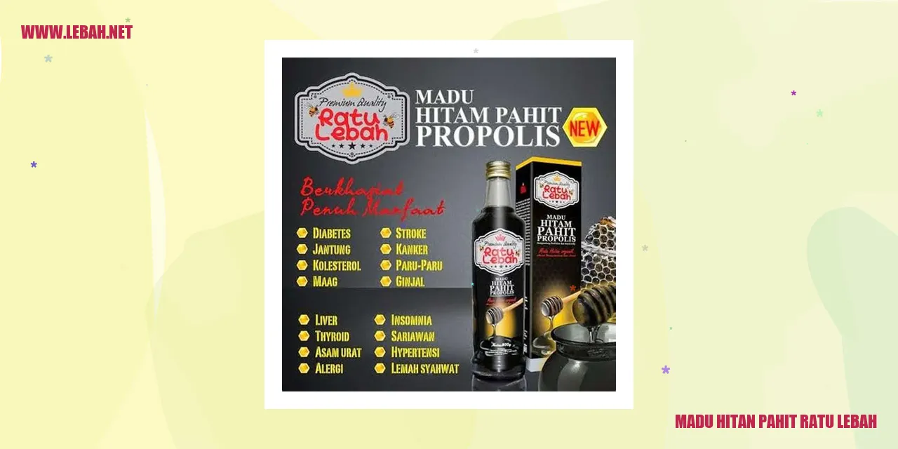 Madu Hitan Pahit Ratu Lebah