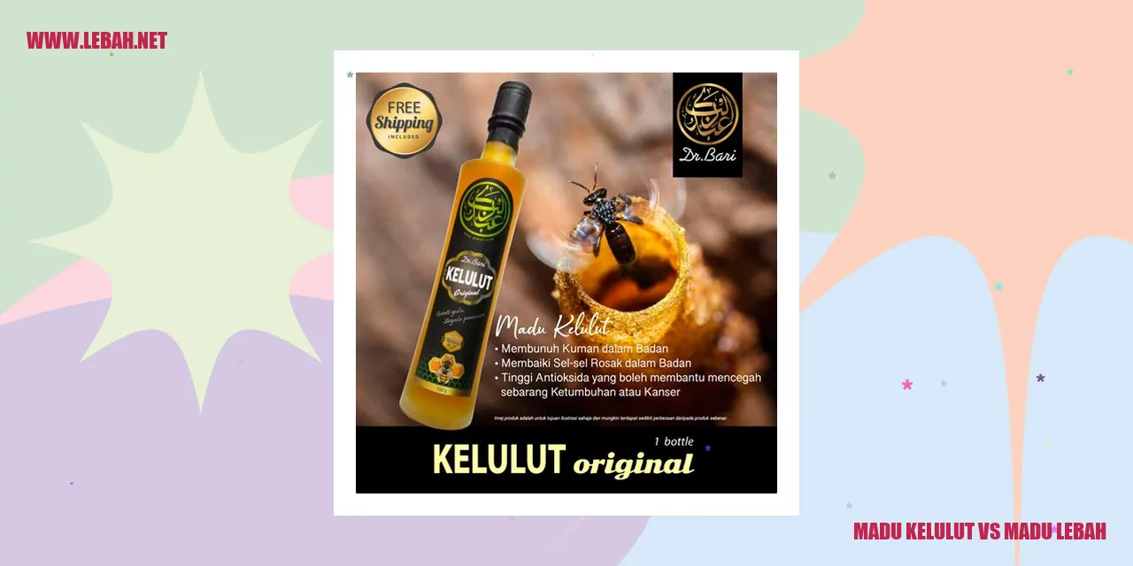 Gambar Madu Kelulut vs Madu Lebah