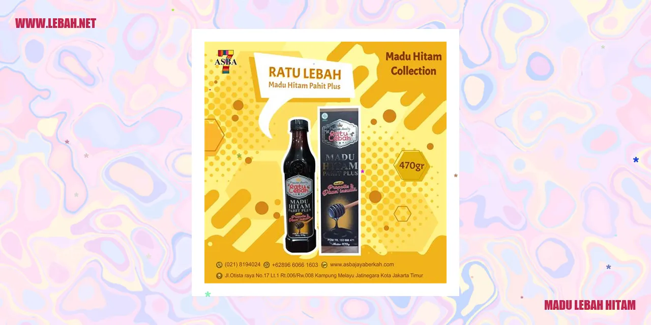 Contoh Gambar Madu Lebah Hitam