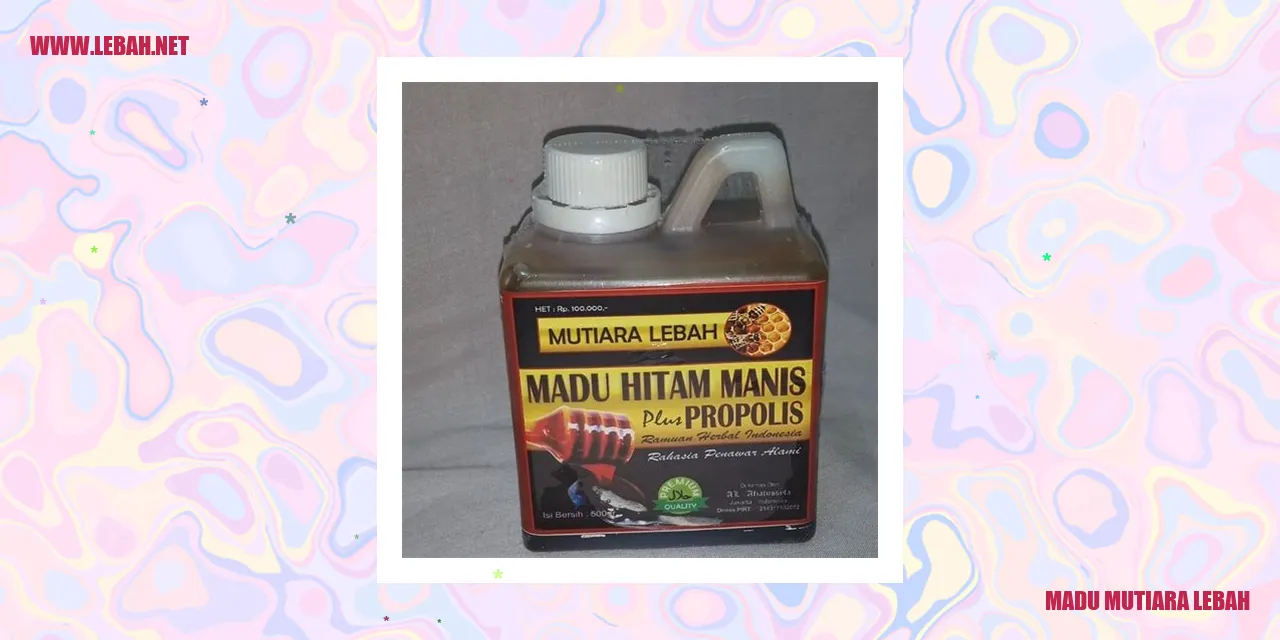 madu mutiara lebah