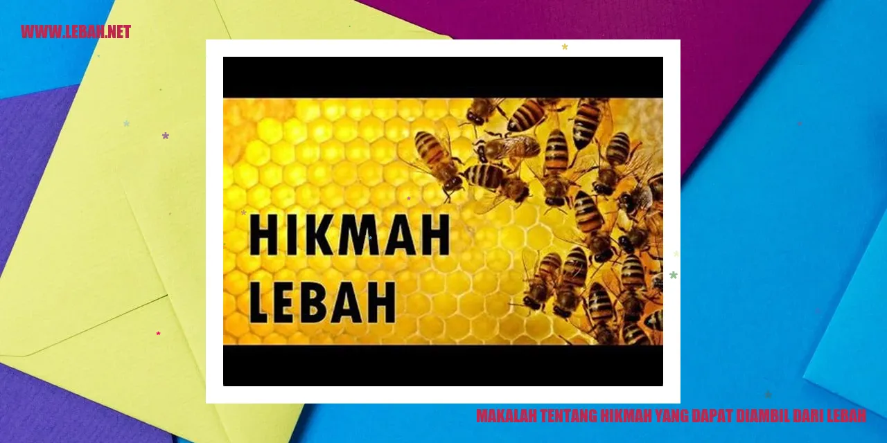 Lebah dan madu