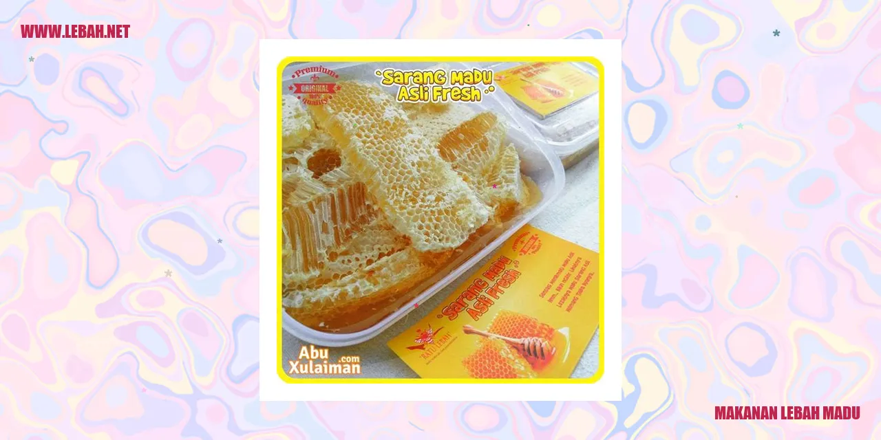 makanan lebah madu