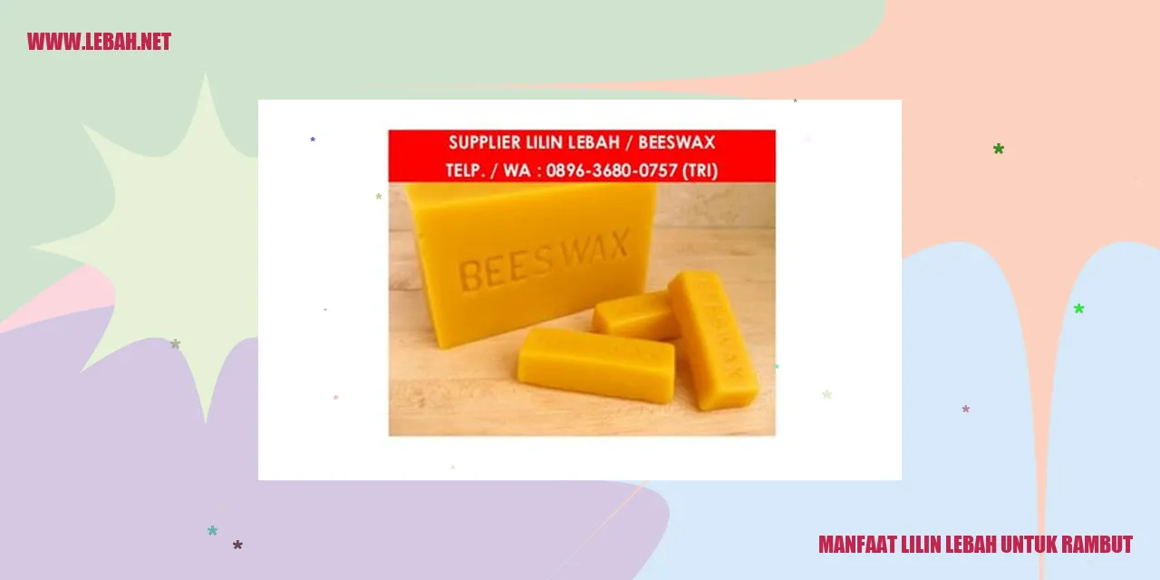Manfaat Lilin Lebah untuk Rambut