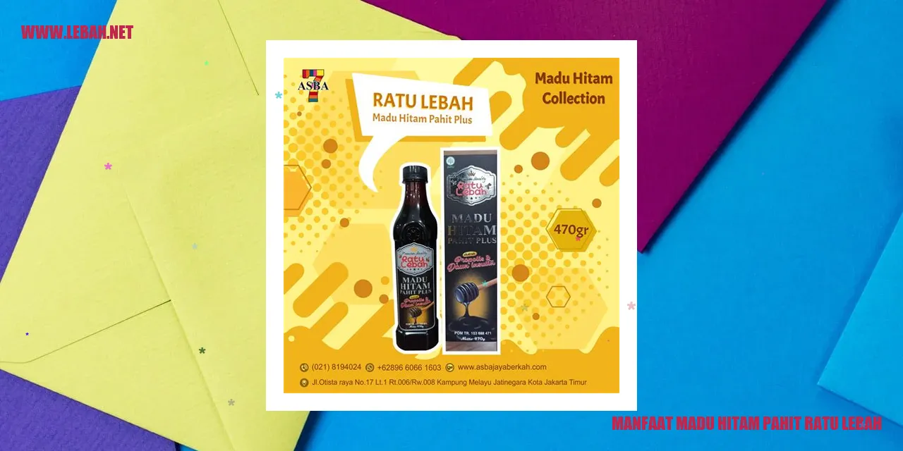 Manfaat Madu Hitam Pahit Ratu Lebah