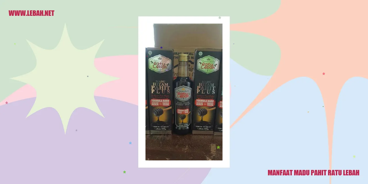 manfaat madu pahit ratu lebah