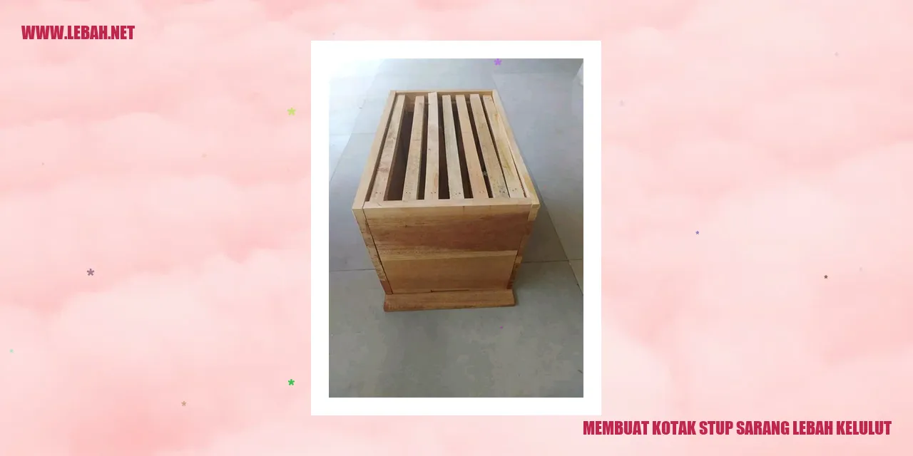 Membuat Kotak Stup Sarang Lebah Kelulut