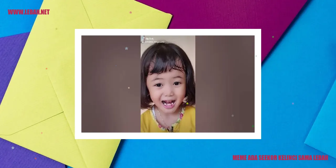 meme ada seekor kelinci sama lebah
