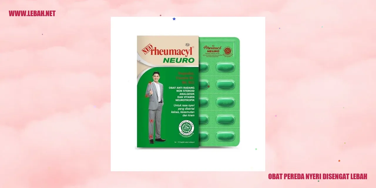 obat pereda nyeri disengat lebah