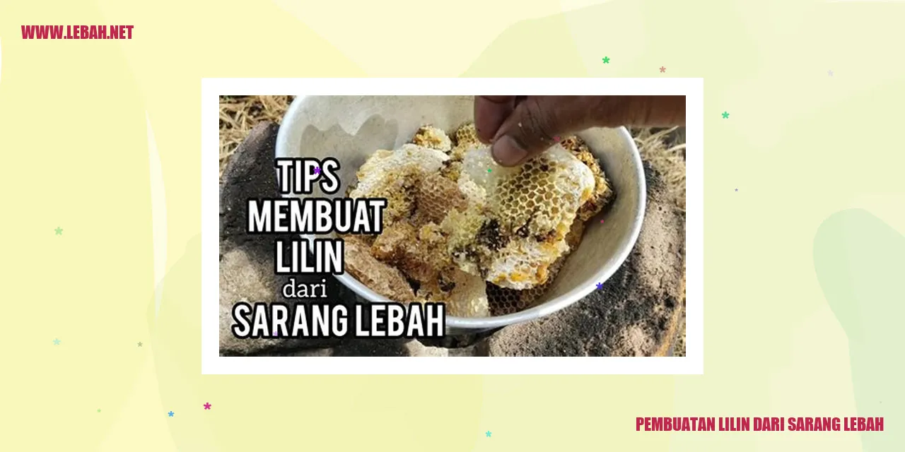 pembuatan lilin dari sarang lebah