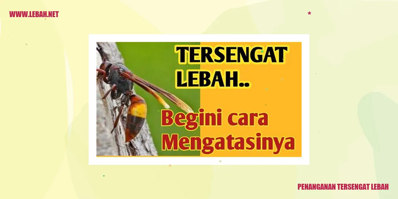 penanganan tersengat lebah