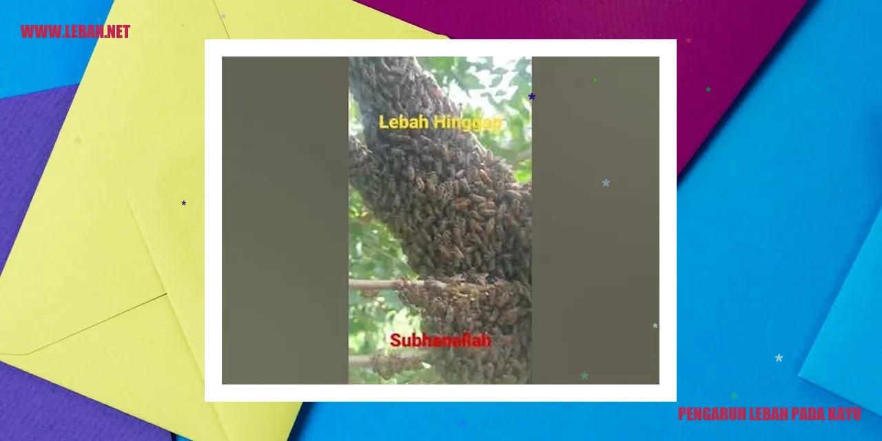Pengaruh Lebah pada Kayu