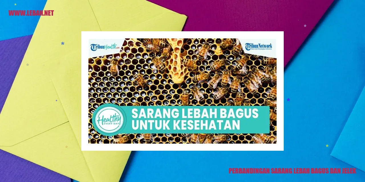 sarang lebah bagus dan jelek